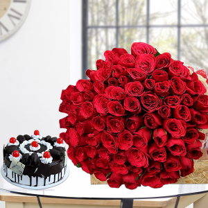 Red Roses & Cake